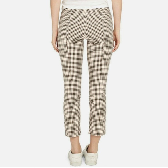 Theory | Women's Skinny Legging in Grid Stretch Cotton Blend - Picture 2 of 5